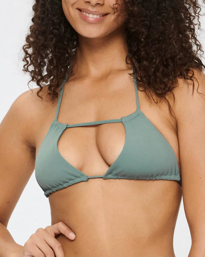 Picture of an Adjustable Bikini Top in Sage Green
