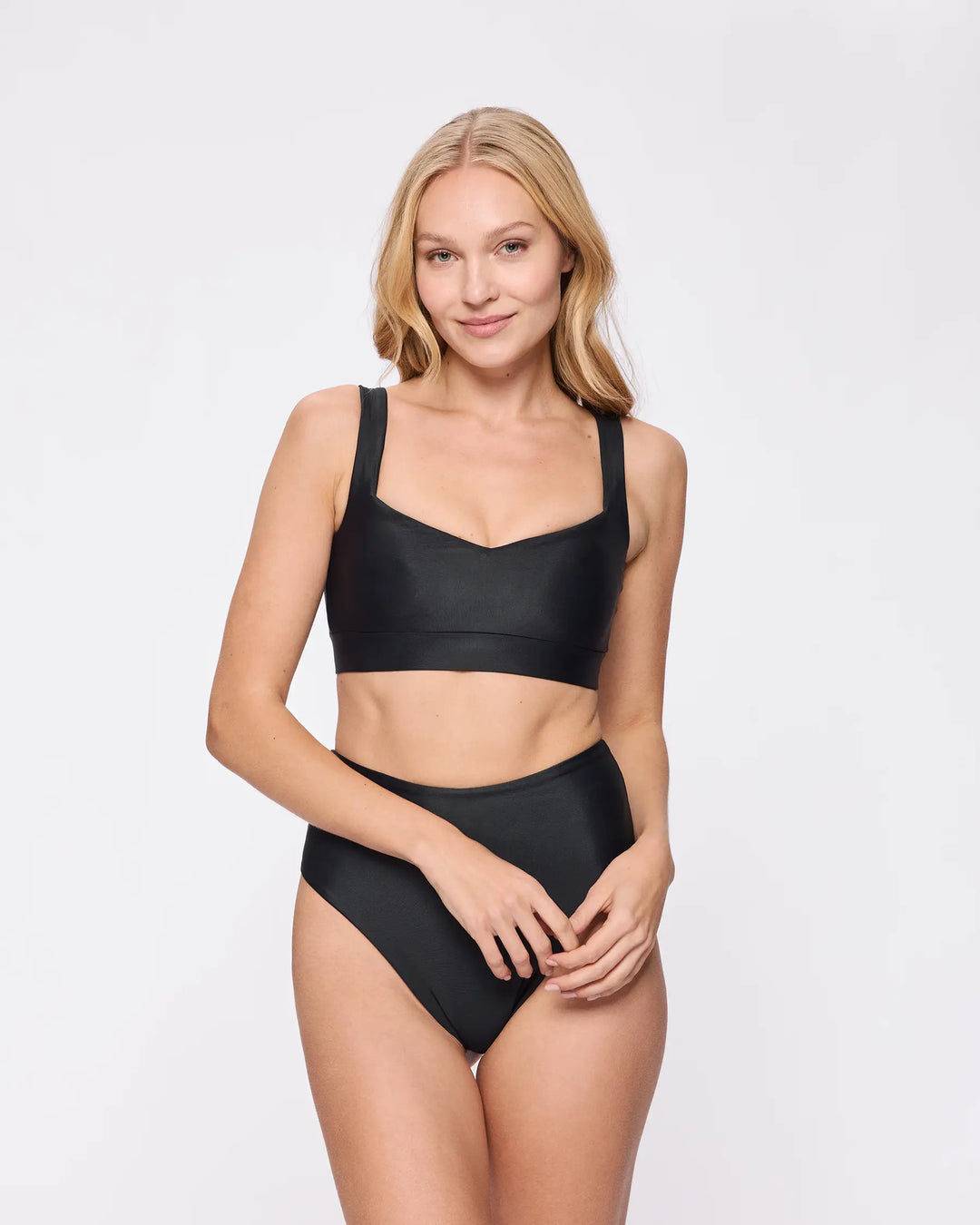 Sweetheart Bikini-Oberteil in Schwarz
