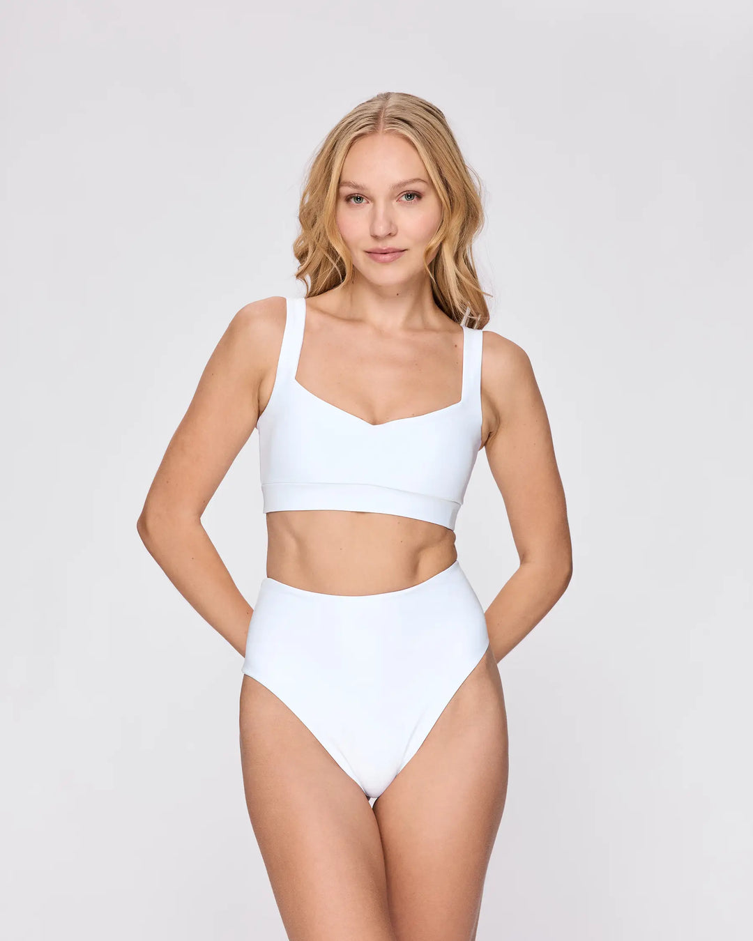 Sweetheart Bikini-Oberteil in Weiß