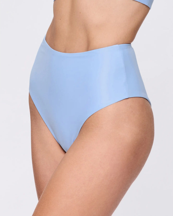 Ava High Waist Bikini-Unterteil in Babyblau