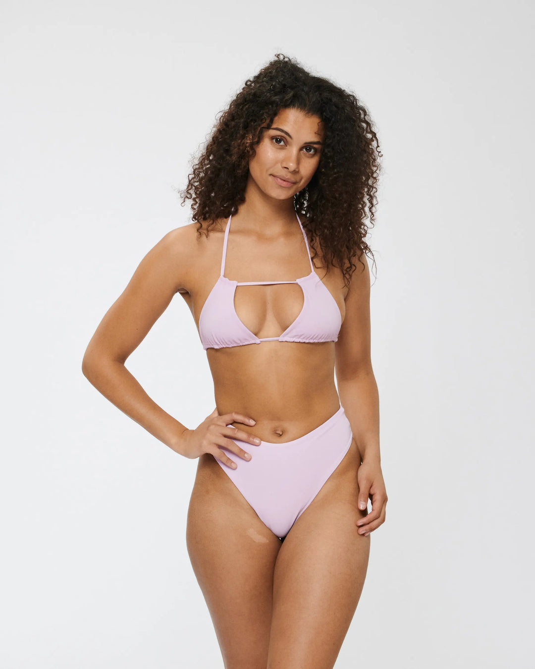 Picture of a Reflective Bikini set in Pink