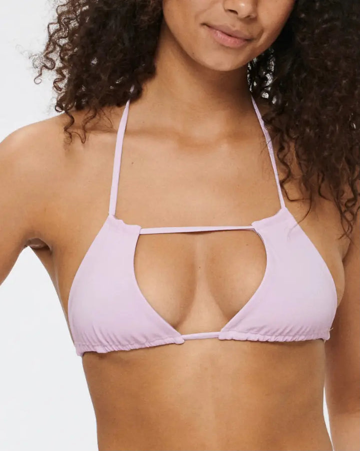 Picture of a Reflective Bikini Top in Pink