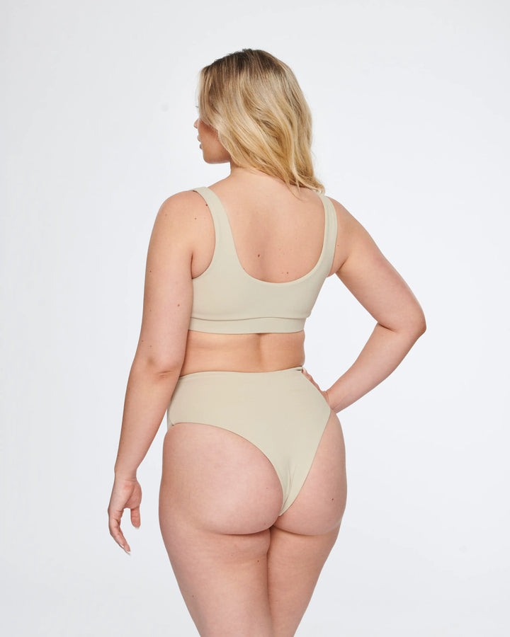 Ava High Waist Bottom in Sand